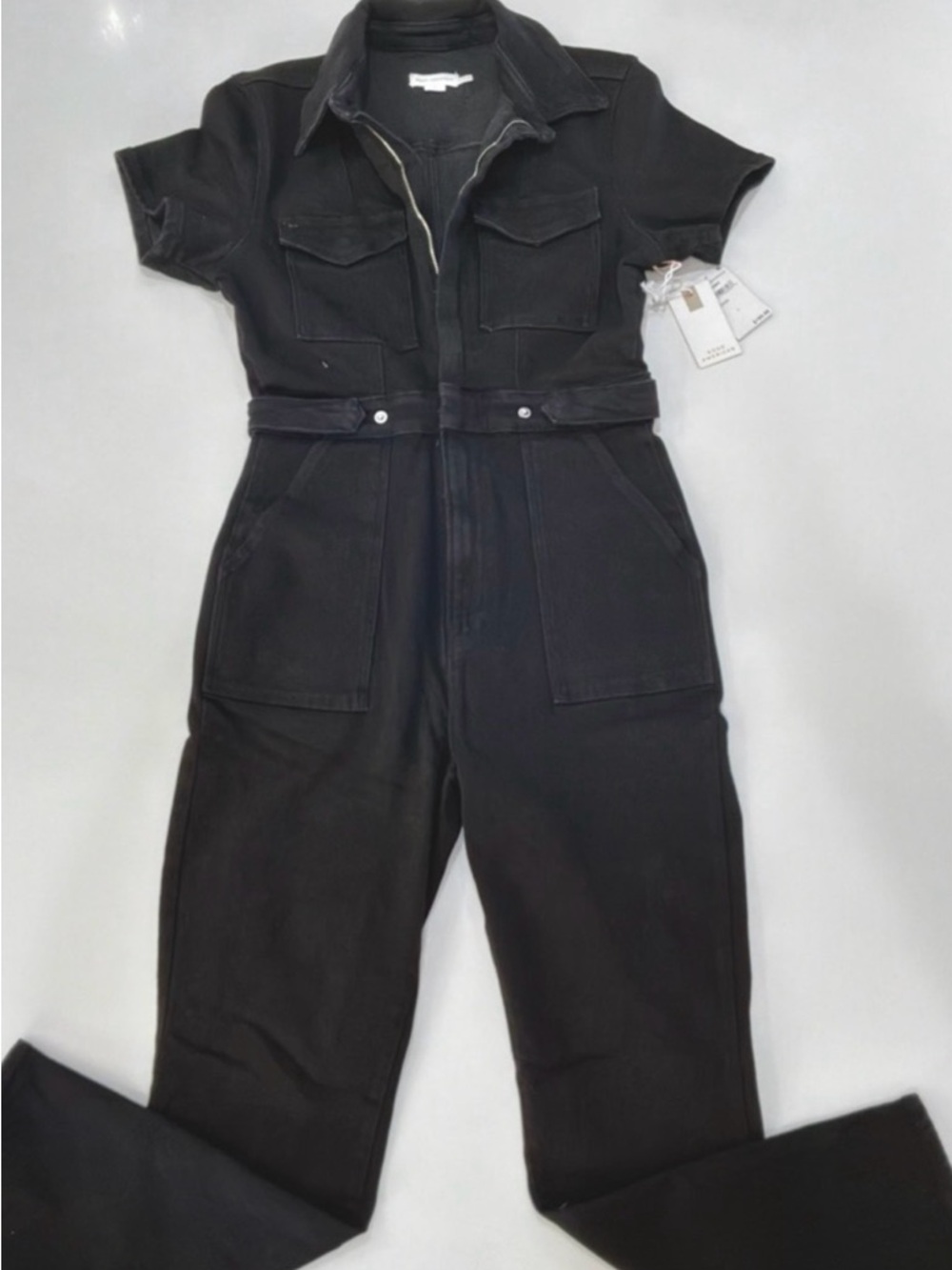 Good American Black Zip-Front Jumpsuit - Picture 9 of 9